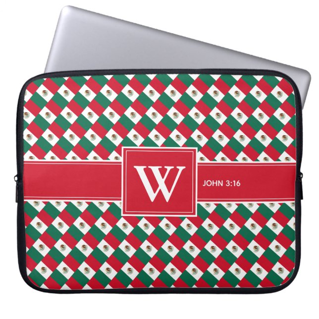 Capa Para Notebook Escritura cristã do MÉXICO - Laptop vermelho (Frente)