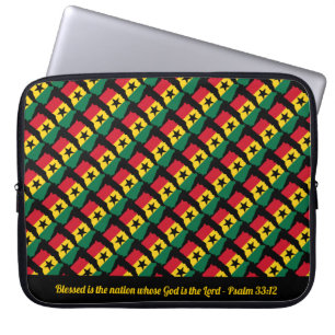 Capa Para Notebook Escritura personalizada do GHANA - Laptop Nação 