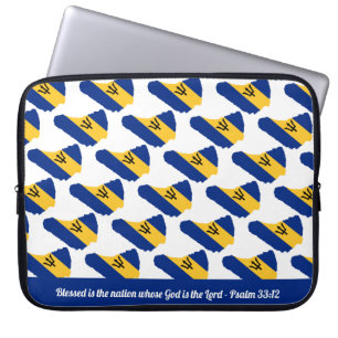 Capa Para Notebook Escritura personalizável do BARBADOS FLAG