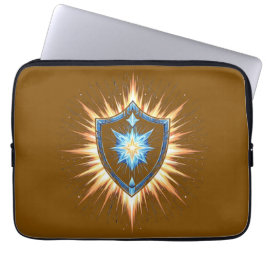 Capa Para Notebook Escudo de Fantasia Épica com Explosão de Energia R