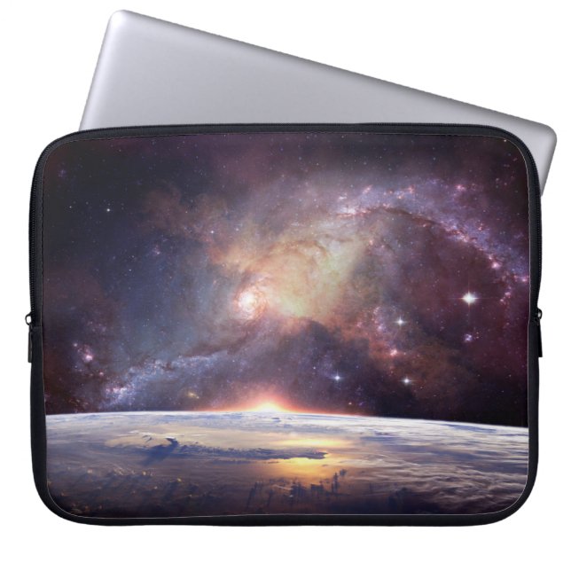 Capa Para Notebook Escuro do cosmos infinito da Galáxia (Frente)
