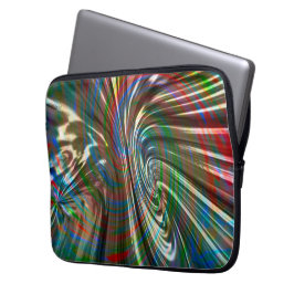Capa Para Notebook Esfregaço de tecido de cor castanho-escura curvado