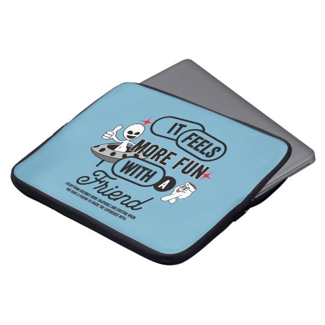 Capa Para Notebook Espaço dos Amigos Galácticos | bolsa de laptop de  (Frente Topo)