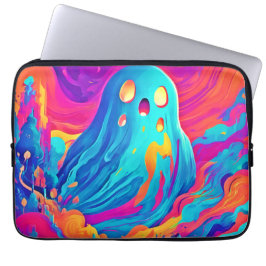 Capa Para Notebook Espectral Ghost Halloween Art