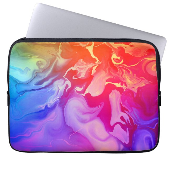 Capa Para Notebook Espectro Elétrico em Movimento (Frente)