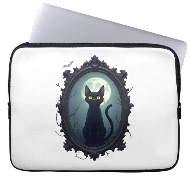 Capa Para Notebook Espelho do Gato Assombrado (Frente)