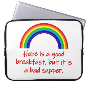 Capa Para Notebook Esperança é um bom café da manhã