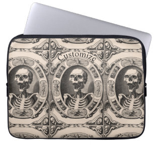 Capa Para Notebook Espessa do Crânio Humano Spooky_Cove