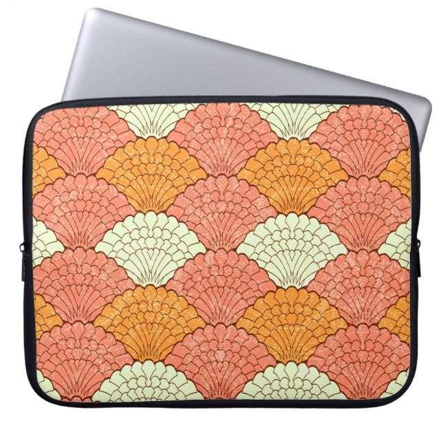 Capa Para Notebook Espetáculo de Shell: Padrões do mar de Abstrato (Frente)