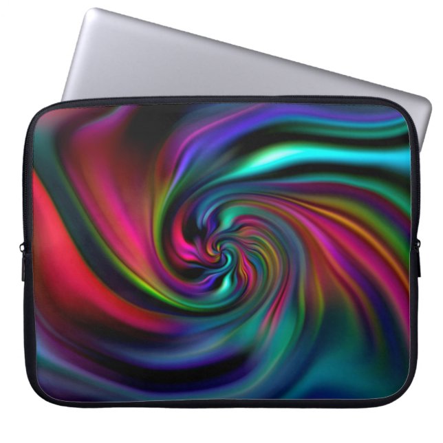 Capa Para Notebook Espirais de fundo abstrato Soft II (Frente)