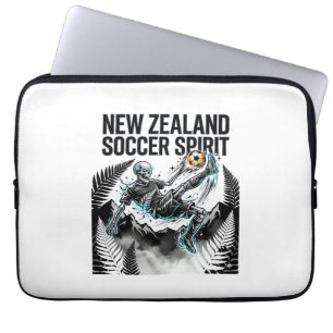 Capa Para Notebook Espírito do Futebol Neozelandês Esqueleto Striker 