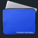 Capa Para Notebook Esplêndido Nome de Cor Azul Fairywren<br><div class="desc">O esplêndido Fairywren é um pequeno pássaro australiano com plumagem azul brilhante.</div>