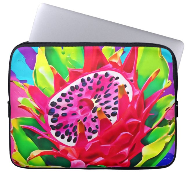Capa Para Notebook Esplendor de Fruta Neon Dragon (Frente)