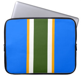 Capa Para Notebook Esportes Brilhantes, Azul, Floresta Branca em Grev