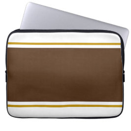 Capa Para Notebook Esportes Largos Da Corrida De Cocao Brown Em Branc