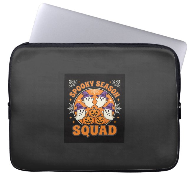 Capa Para Notebook Esquadrão da Temporada Assustadora do Halloween co (Frente)