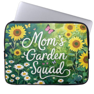 Capa Para Notebook Esquadrão de Jardim mãe_Girassóis Assoa Borboletas