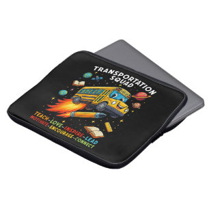 Capa Para Notebook Esquadrão de Transporte Motorista de Ônibus Escola