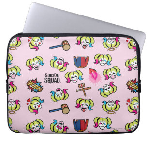 Capa Para Notebook Esquadrão Suicida Harley Quinn Emoji Pattern