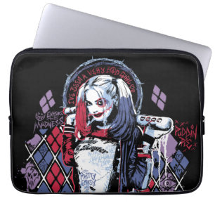 Capa Para Notebook Esquadrão Suicida Harley Quinn Grafite Incluso