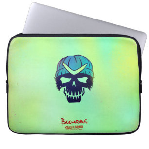 Capa Para Notebook Esquadrão Suicida   Ícone Cabeça de Boomerang