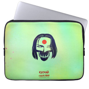 Capa Para Notebook Esquadrão Suicida   Ícone Cabeça Katana