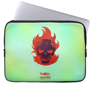 Capa Para Notebook Esquadrão Suicida   Ícone Diablo Head