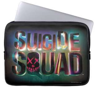 Capa Para Notebook Esquadrão Suicida Logotipo colorido brilhante