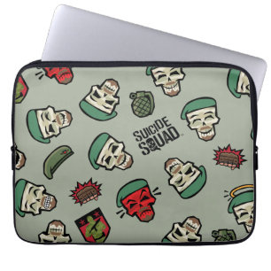 Capa Para Notebook Esquadrão Suicida   Padrão Emoji De Sinalizador 