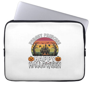 Capa Para Notebook Esqueça Princesa Feliz Halloween Casa Assombrada B