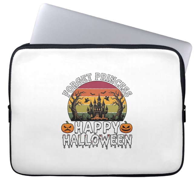 Capa Para Notebook Esqueça Princesa Feliz Halloween Casa Assombrada B (Frente)