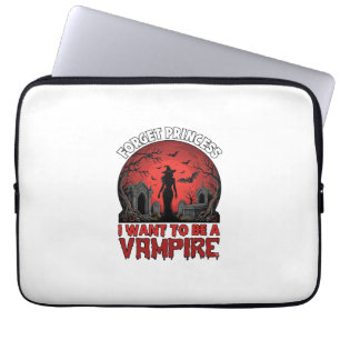 Capa Para Notebook Esqueça Princesa Quer Ser Vampira Halloween_1
