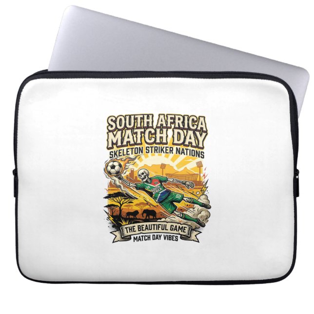 Capa Para Notebook Esqueleto de Dia de Partida da África do Sul Nacoe (Frente)