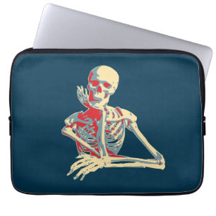 Capa Para Notebook Esqueleto Retro