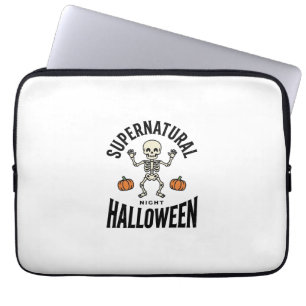 Capa Para Notebook Esqueleto Supernatural Engraçado Vintage de Hallow