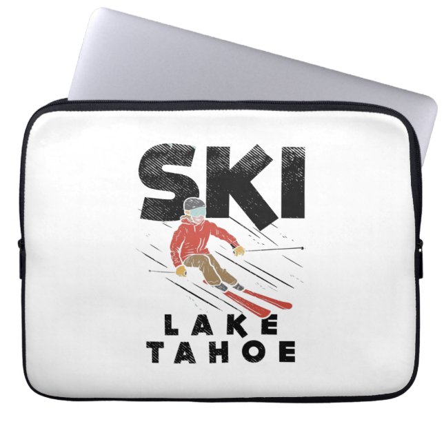Capa Para Notebook Esqui - Lago Tahoe de Esqui (Frente)