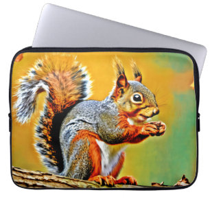 Capa Para Notebook Esquilo Antigo na Natureza