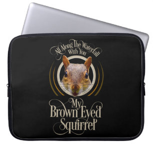 Capa Para Notebook Esquilo Brown Eyed - amante engraçado de esquilo
