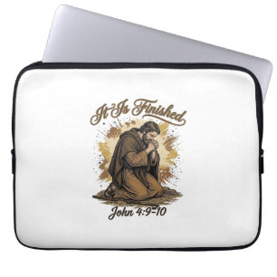 Capa Para Notebook Está Consumado Versículo Bíblico Camisa Cristã Vin