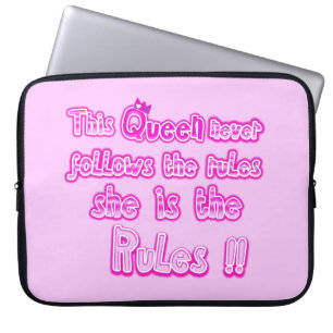 Capa Para Notebook Esta rainha nunca segue as regras Eletrônicos Bag