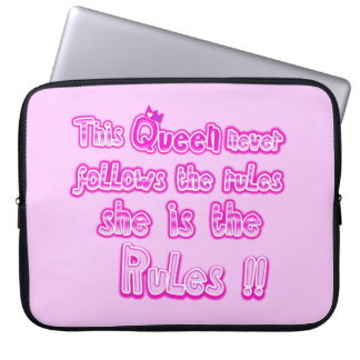 Capa Para Notebook Esta rainha nunca segue as regras Eletrônicos Bag