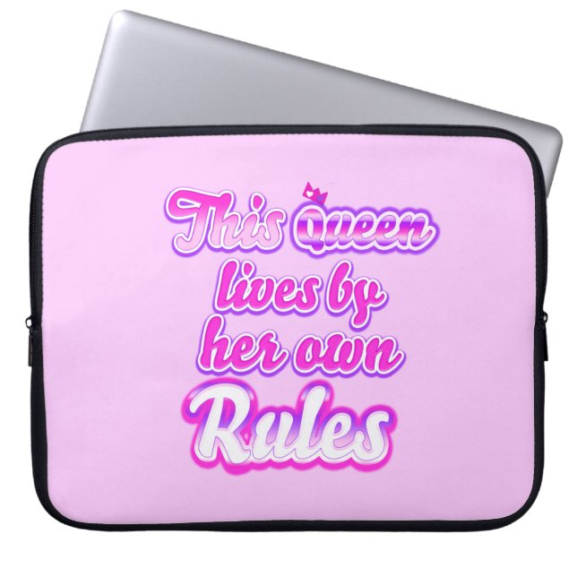 Capa Para Notebook Esta rainha vive pelas suas próprias regras Bolsa  (Frente)