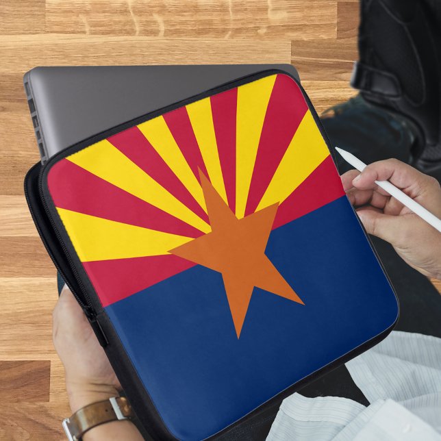 Capa Para Notebook Estado de bandeira da Arizona (State of Arizona Flag Laptop Sleeve)