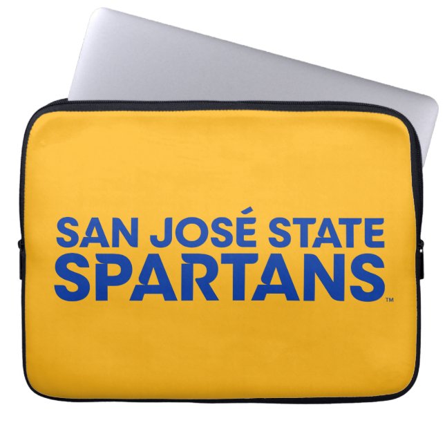 Capa Para Notebook Estado Spartans Wordmark de San Jose (Frente)