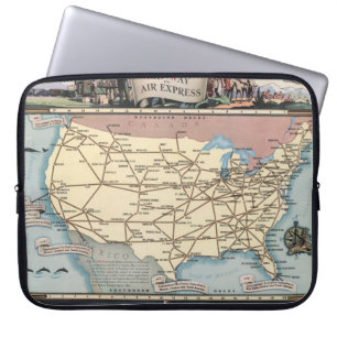 Capa Para Notebook Estados Unidos mapeiam o Skyway via Air Express