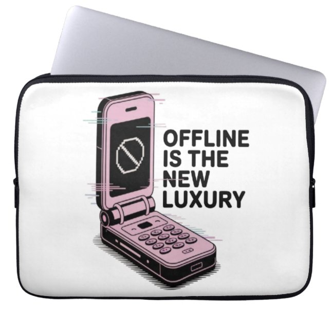 Capa Para Notebook Estar offline é o novo luxo (Frente)