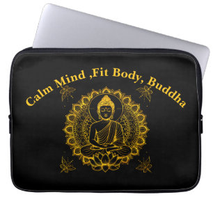 Capa Para Notebook Estátua Buda com Lotus