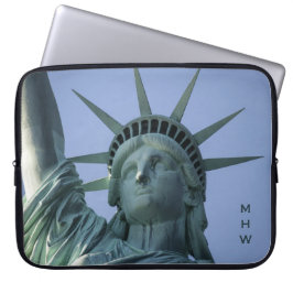 Capa Para Notebook Estátua das bolsas de laptop de monograma personal