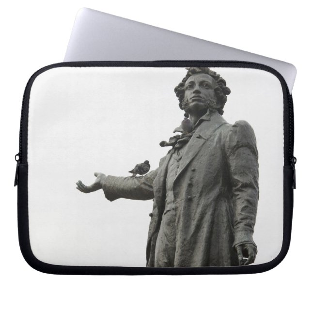 Capa Para Notebook Estátua de Alexander Pushkin, São Petersburgo (Frente)
