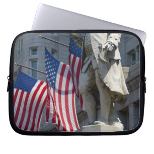Capa Para Notebook Estátua de Benjamin Franklin em Washington, DC